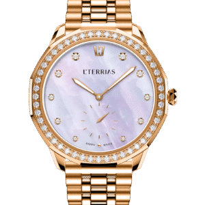 Женские часы L'TERRIAS 109.0102.03.7202-2.0 316L, RG White MPO/ Links