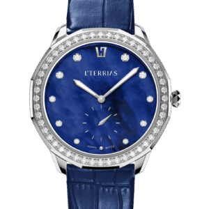 Женские часы L'TERRIAS 109.0101.02.3745.2 316L, Silver/ Blue Alligator