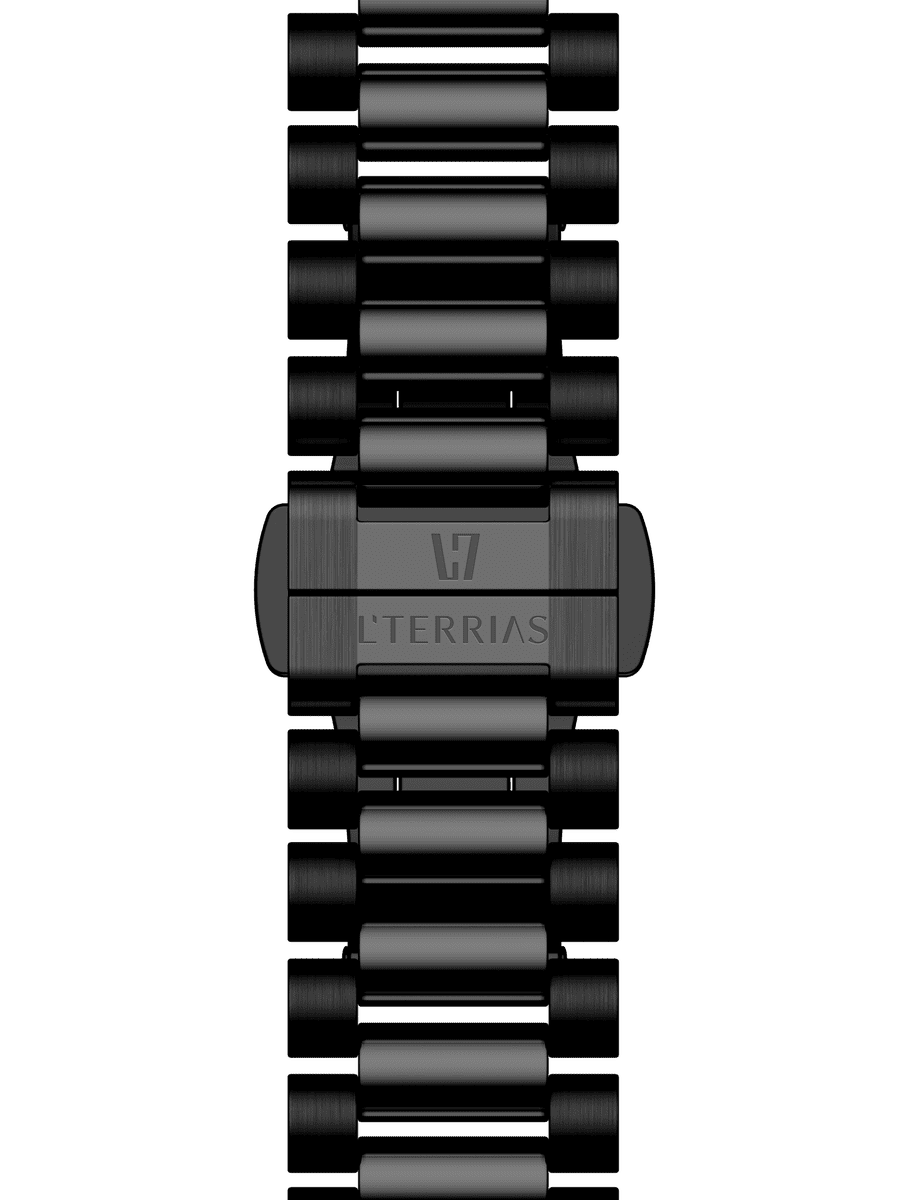 Женские часы L'TERRIAS 110.0112.17.7412-2.0 316L, Black/ Link — фото 6