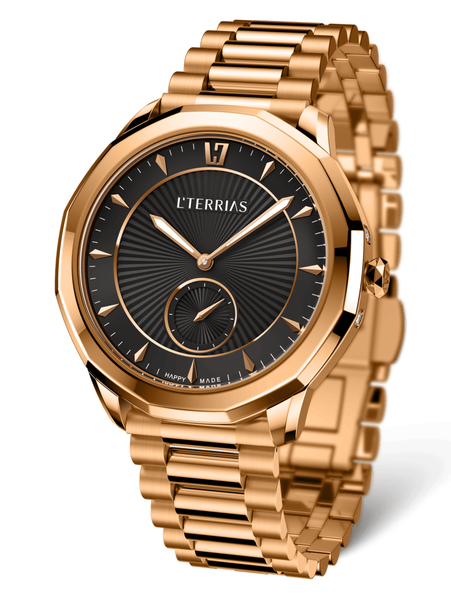 Женские часы L'TERRIAS 110.0102.15.7402-2.0 316L, RoseGold — фото 3