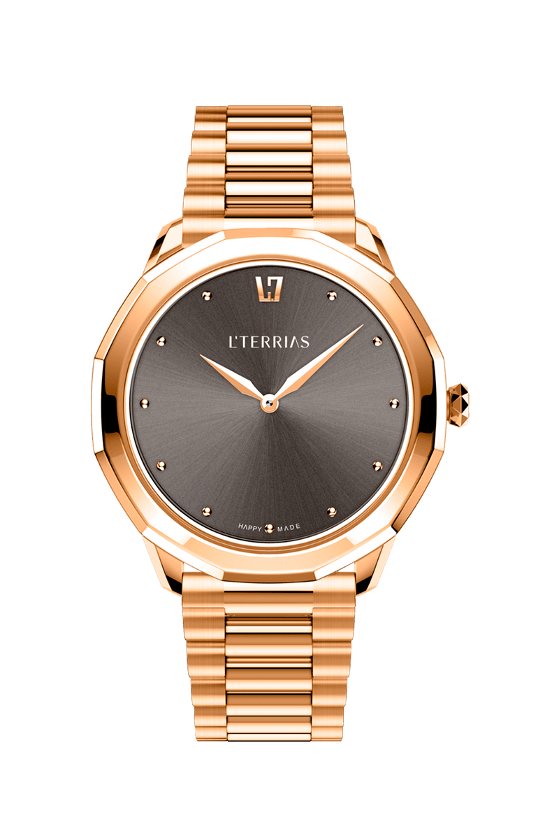 Женские часы L'TERRIAS 111.0102.08.7402-2.0 316L, RoseGold
