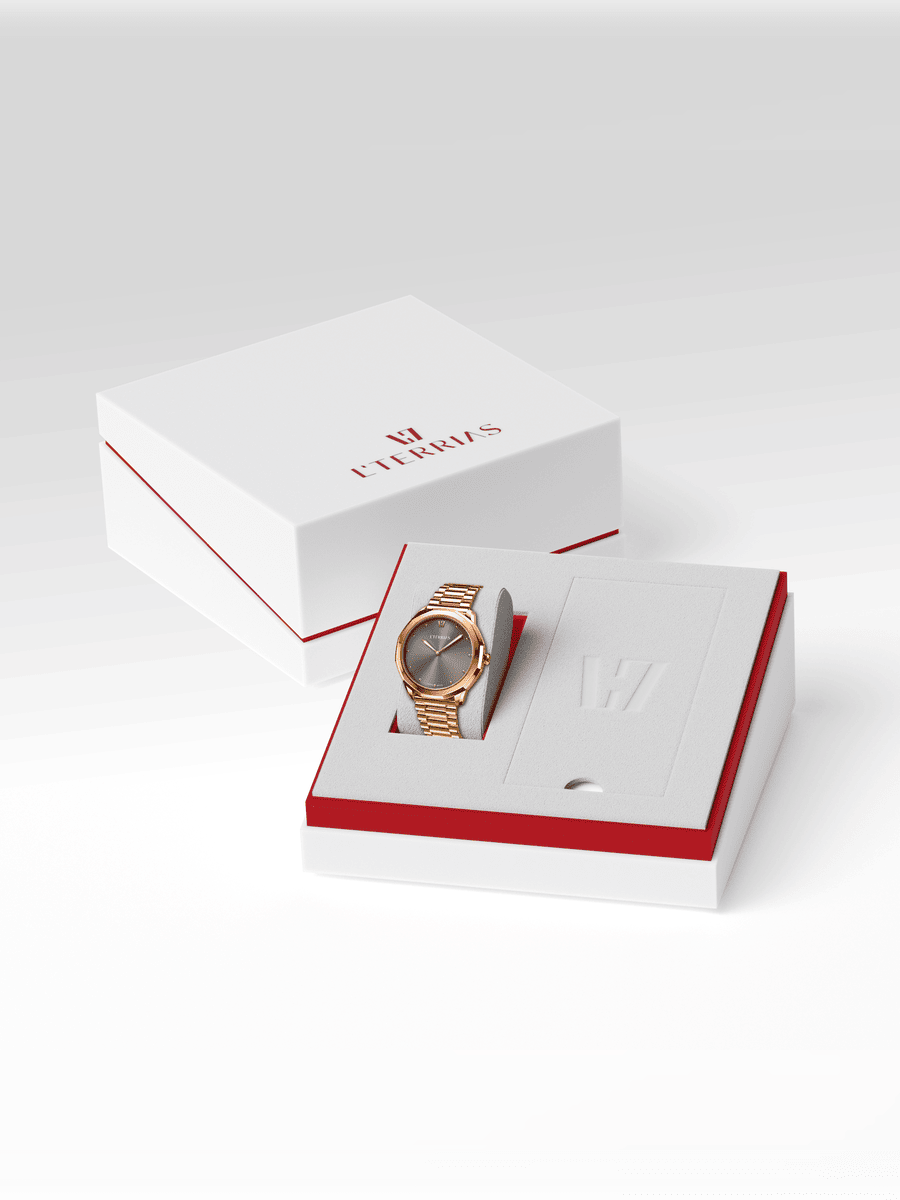 Женские часы L'TERRIAS 111.0102.08.7402-2.0 316L, RoseGold — фото 7