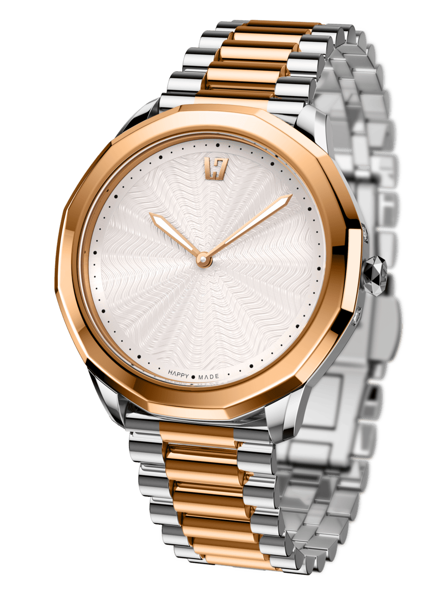 Женские часы L'TERRIAS 111.0103.03.7403-1.0 316L, Silver/ RoseGold — фото 3