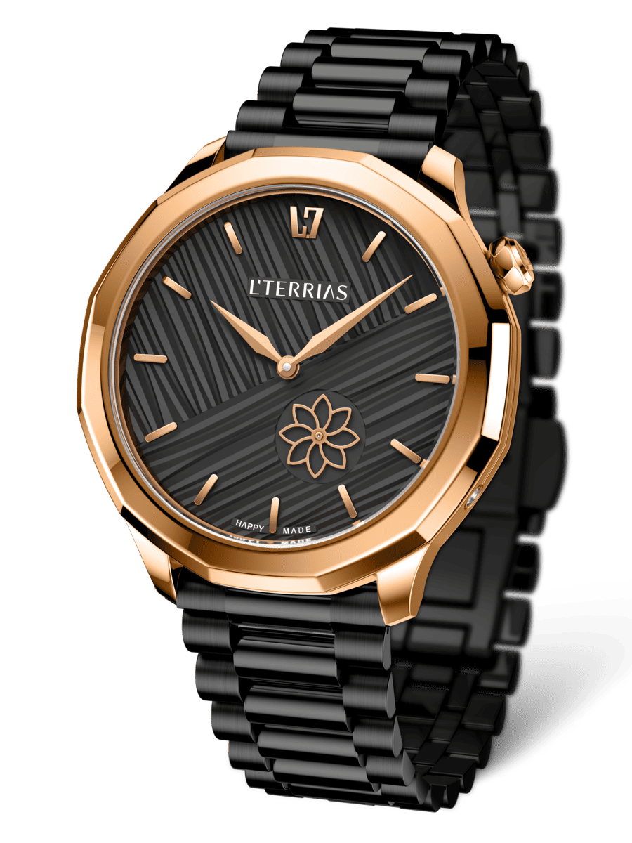 Женские часы L'TERRIAS 112.0102.05.7412-2.0 316L, RoseGold/ Link — фото 3
