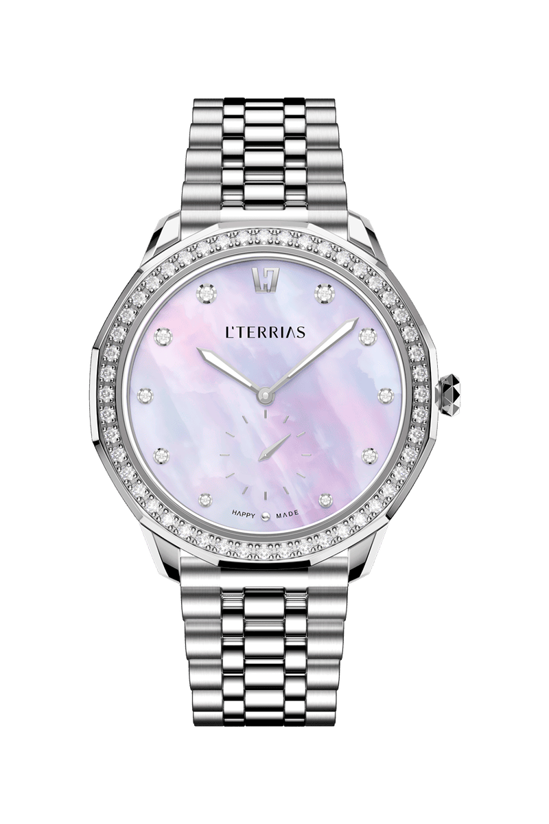 Женские часы L'TERRIAS 109.0101.01.7201-2.0 316L, White MOP/ Links