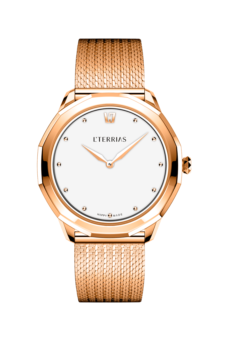 Женские часы L'TERRIAS 111.0102.06.6602.0 316L, RoseGold