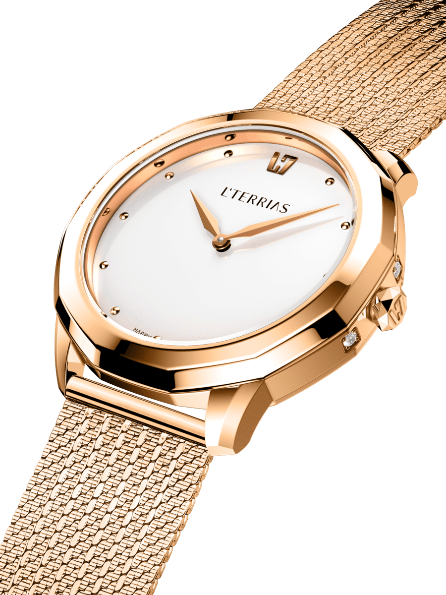 Женские часы L'TERRIAS 111.0102.06.6602.0 316L, RoseGold — фото 2