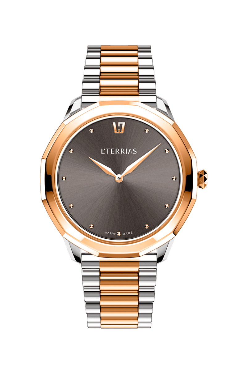 Женские часы L'TERRIAS 111.0103.08.7403-1.0 316L, Silver/ RoseGold