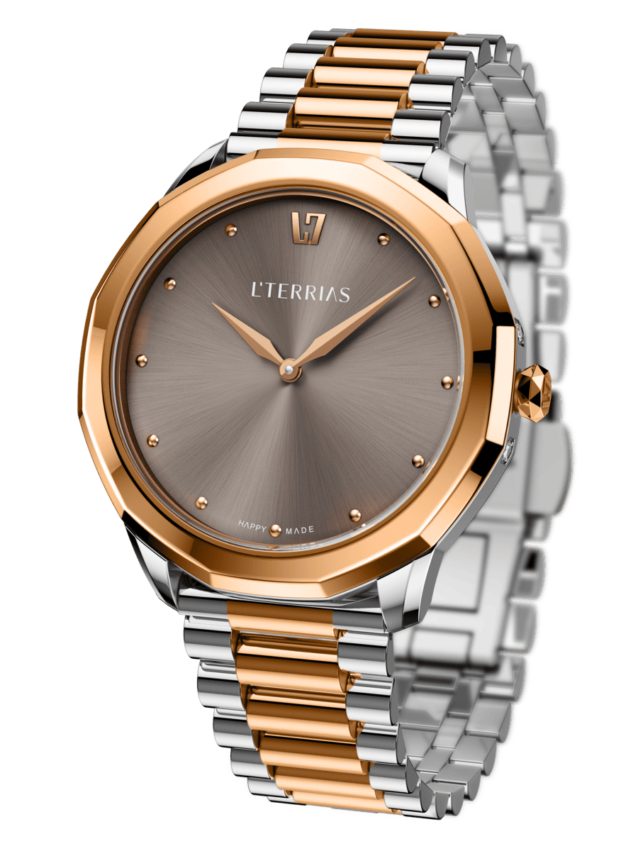 Женские часы L'TERRIAS 111.0103.08.7403-1.0 316L, Silver/ RoseGold — фото 3
