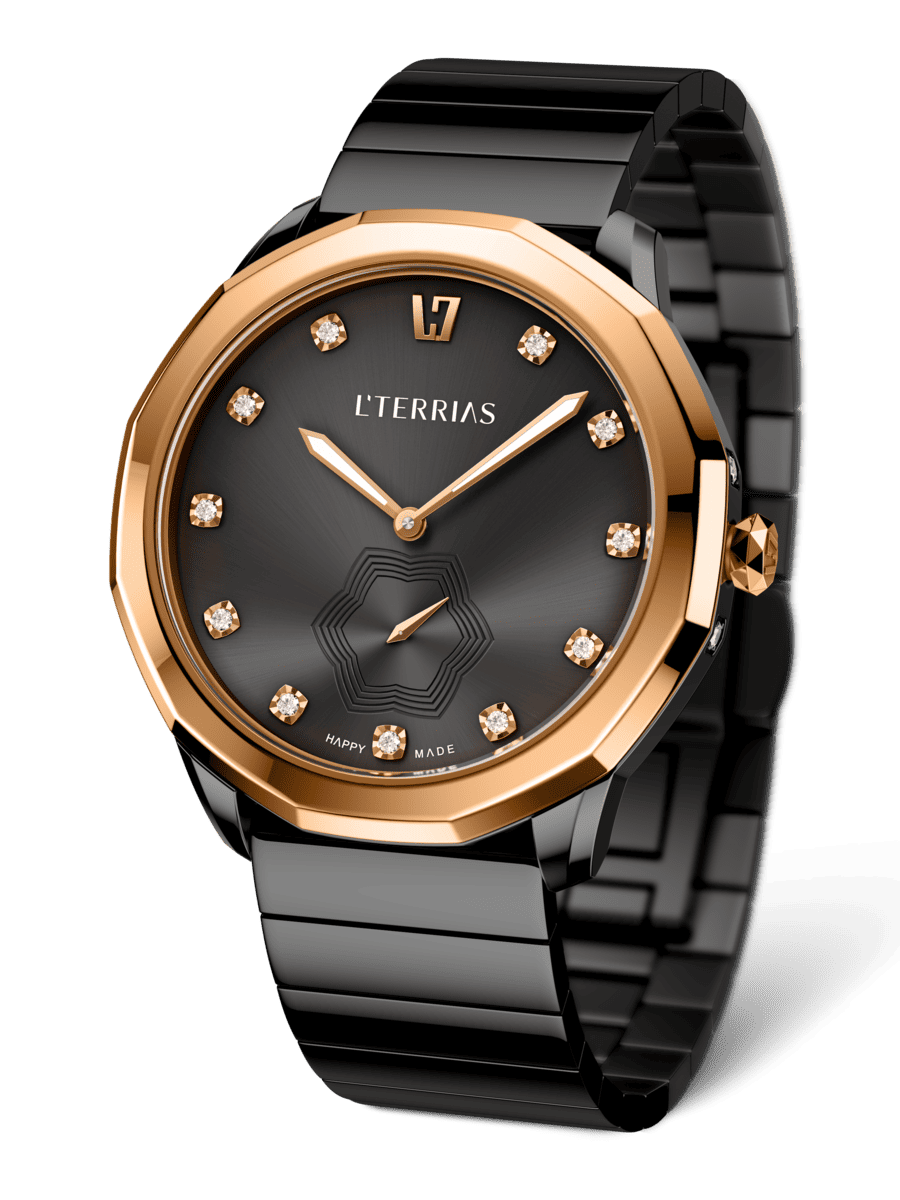 Женские часы L'TERRIAS 110.0104.11.7312-1.0 316L, RoseGold/ RealBlack — фото 3