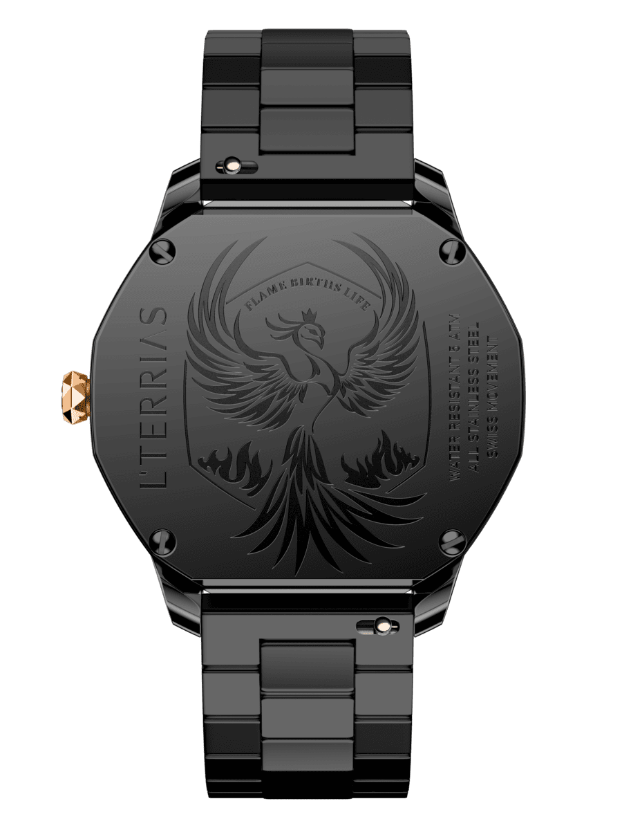 Женские часы L'TERRIAS 110.0104.11.7312-1.0 316L, RoseGold/ RealBlack — фото 5