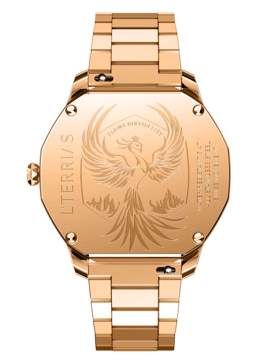 Женские часы L'TERRIAS 111.0102.03.7402-2.0 316L, RoseGold — фото 5