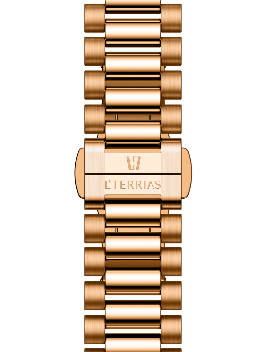 Женские часы L'TERRIAS 111.0102.03.7402-2.0 316L, RoseGold — фото 6