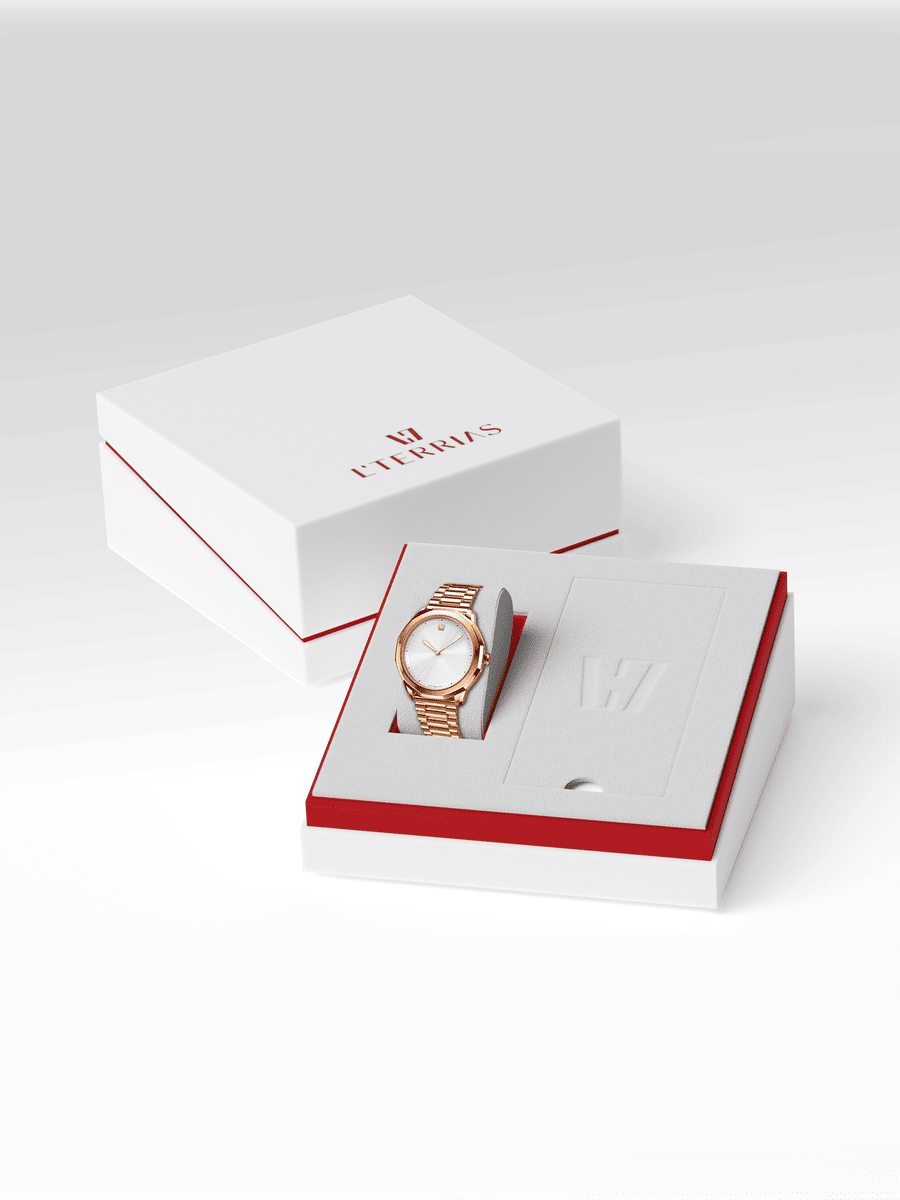 Женские часы L'TERRIAS 111.0102.03.7402-2.0 316L, RoseGold — фото 7