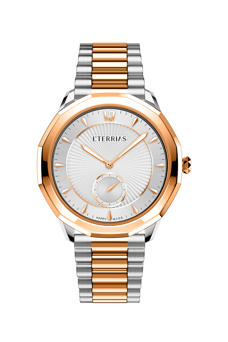 Женские часы L'TERRIAS 110.0103.14.7403-1.0 316L, Silver/ RoseGold