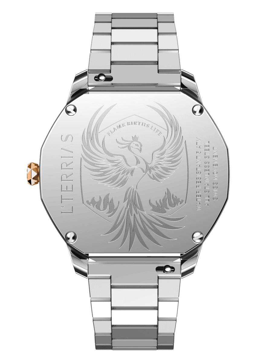 Женские часы L'TERRIAS 110.0103.14.7403-1.0 316L, Silver/ RoseGold — фото 5