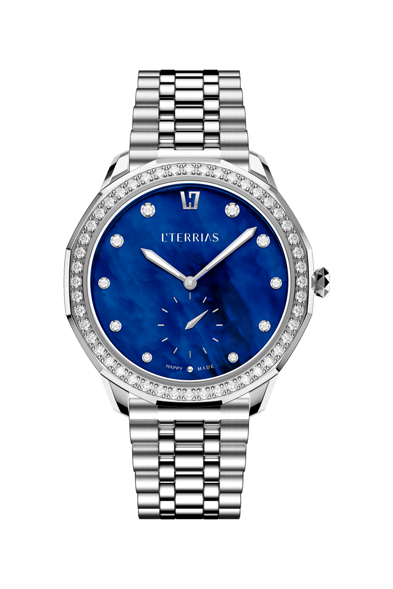 Женские часы L'TERRIAS 109.0101.02.7201-2.0 316L, Blue MOP/ Links