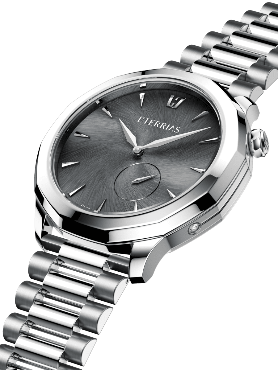 Женские часы L'TERRIAS 113.0101.10.7401-2.0 316L, Silver/ Link — фото 2