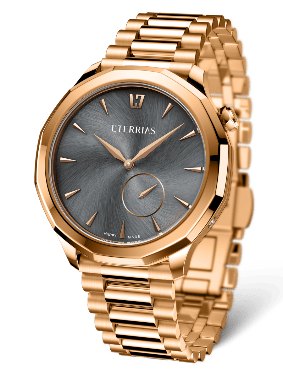 Женские часы L'TERRIAS 113.0102.12.7402-2.0 316L, Silver/ RoseGold — фото 3