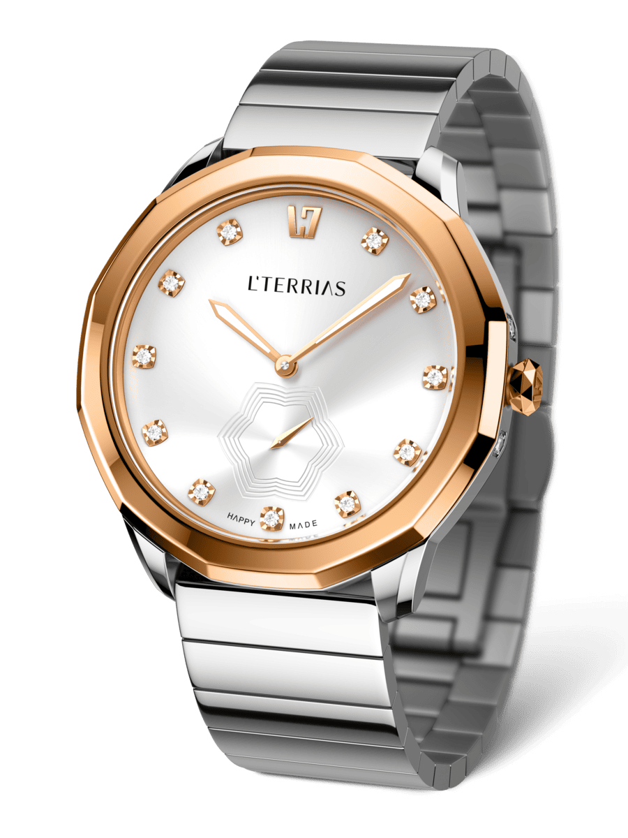 Женские часы L'TERRIAS 110.0103.12.7301.0 316L, Silver/ RoseGold — фото 3