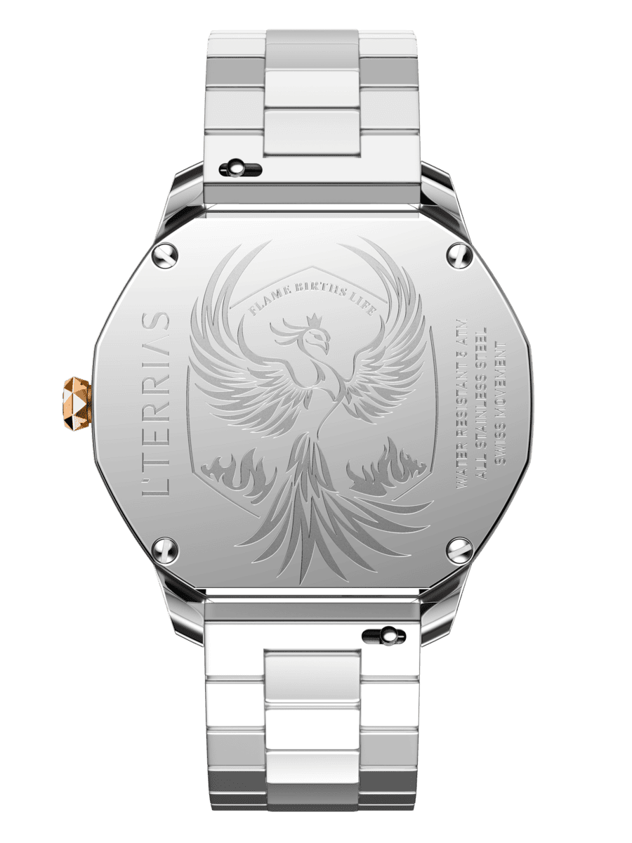 Женские часы L'TERRIAS 110.0103.12.7301.0 316L, Silver/ RoseGold — фото 5
