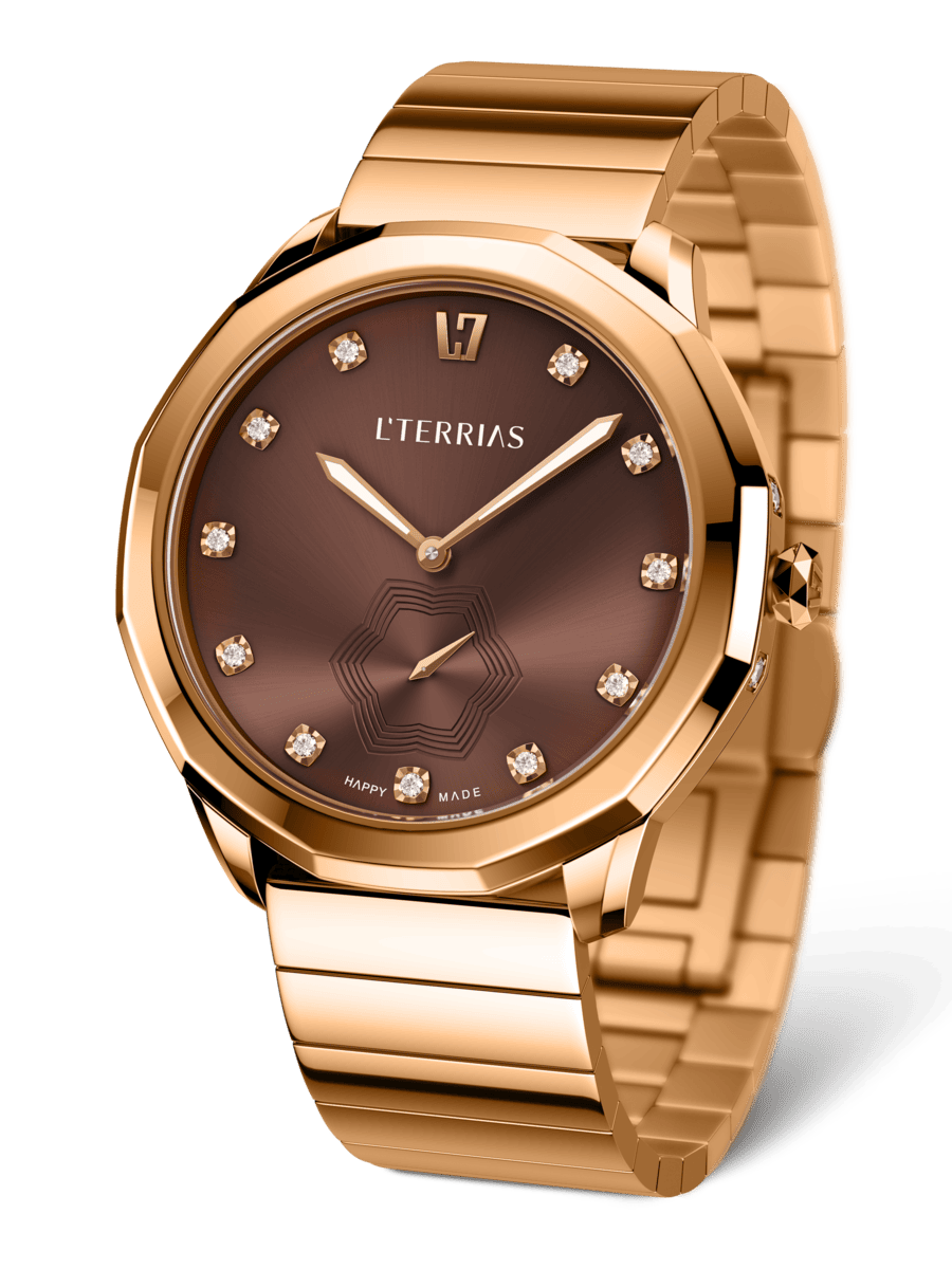 Женские часы L'TERRIAS 110.0102.09.7302-1.0 316L, RoseGold — фото 3