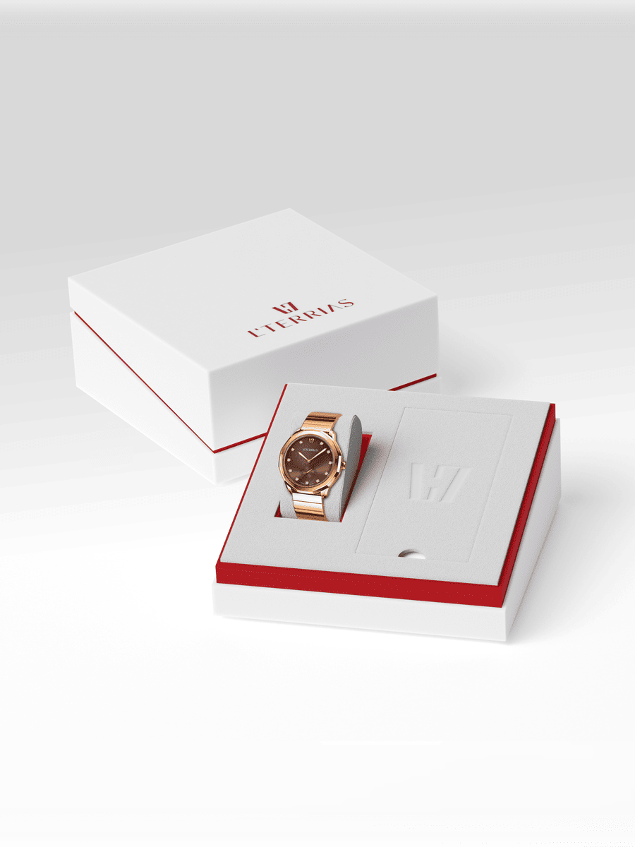 Женские часы L'TERRIAS 110.0102.09.7302-1.0 316L, RoseGold — фото 7