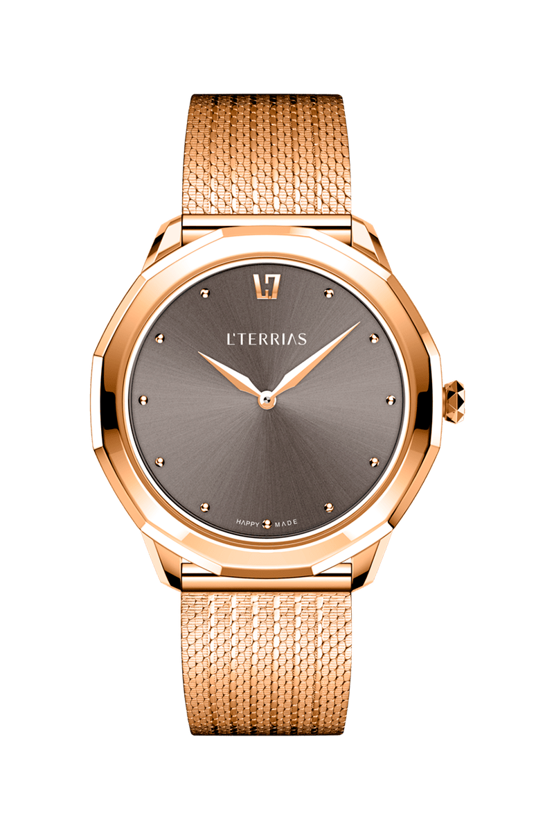 Женские часы L'TERRIAS 111.0102.08.6602.0 316L, RoseGold