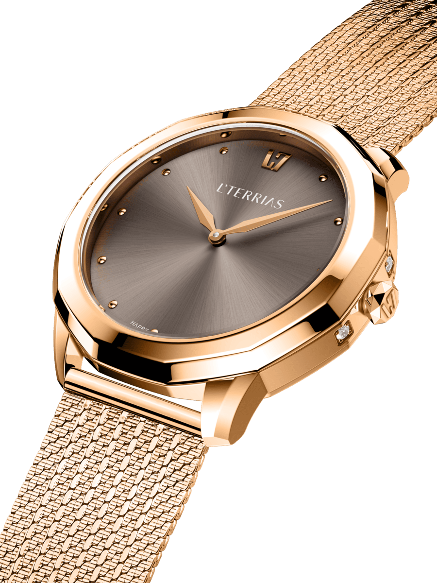 Женские часы L'TERRIAS 111.0102.08.6602.0 316L, RoseGold — фото 2