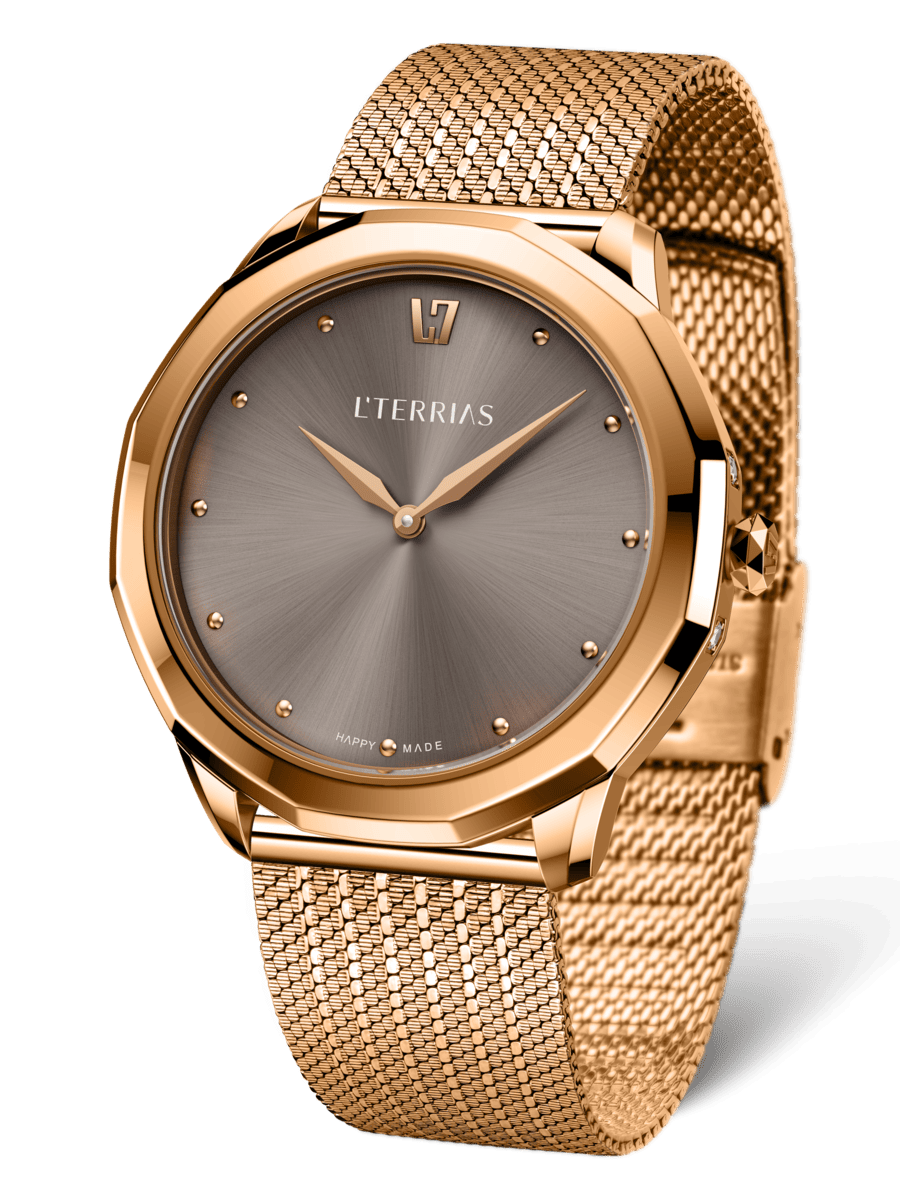 Женские часы L'TERRIAS 111.0102.08.6602.0 316L, RoseGold — фото 3