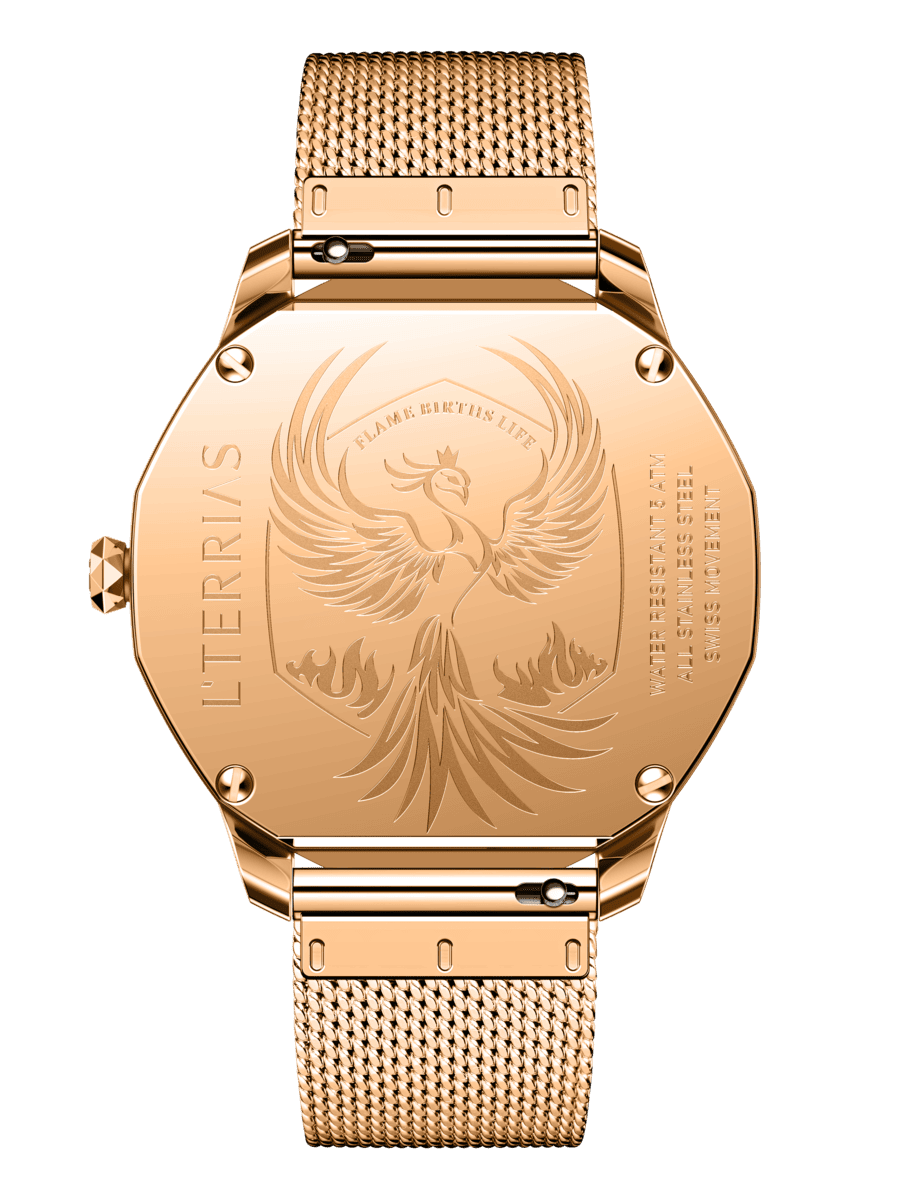 Женские часы L'TERRIAS 111.0102.08.6602.0 316L, RoseGold — фото 5