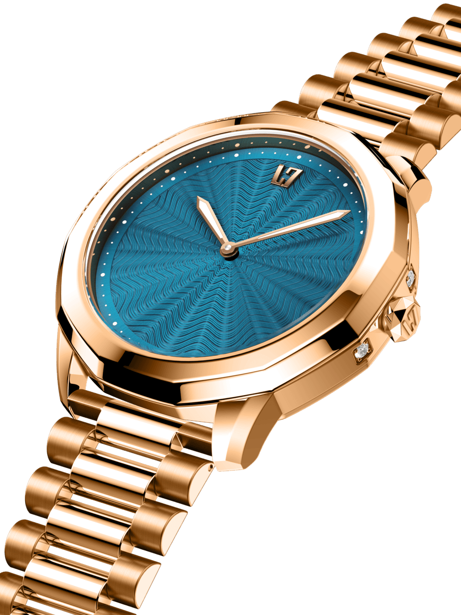 Женские часы L'TERRIAS 111.0102.04.7402-2.0 316L, RoseGold — фото 2
