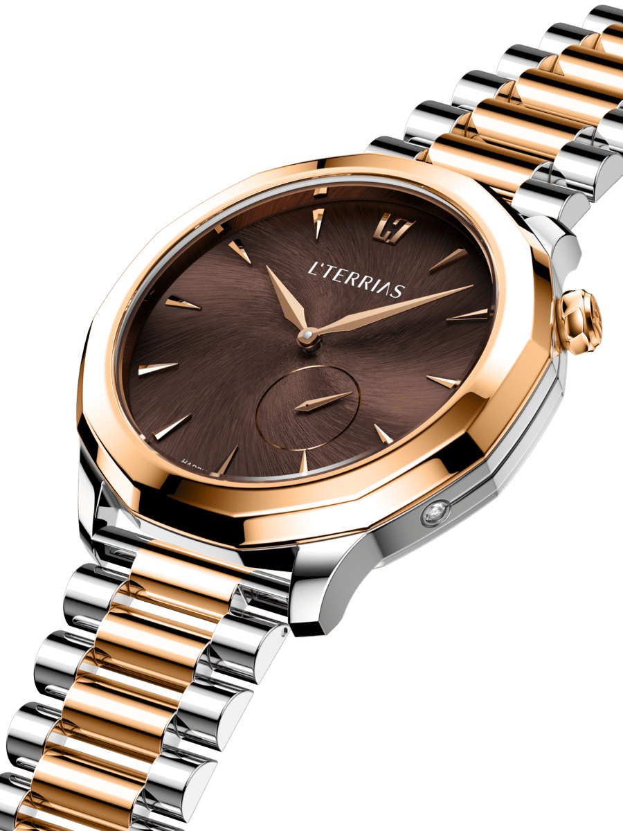 Женские часы L'TERRIAS 113.0103.11.7403-1.0 316L, Silver/ RoseGold — фото 2
