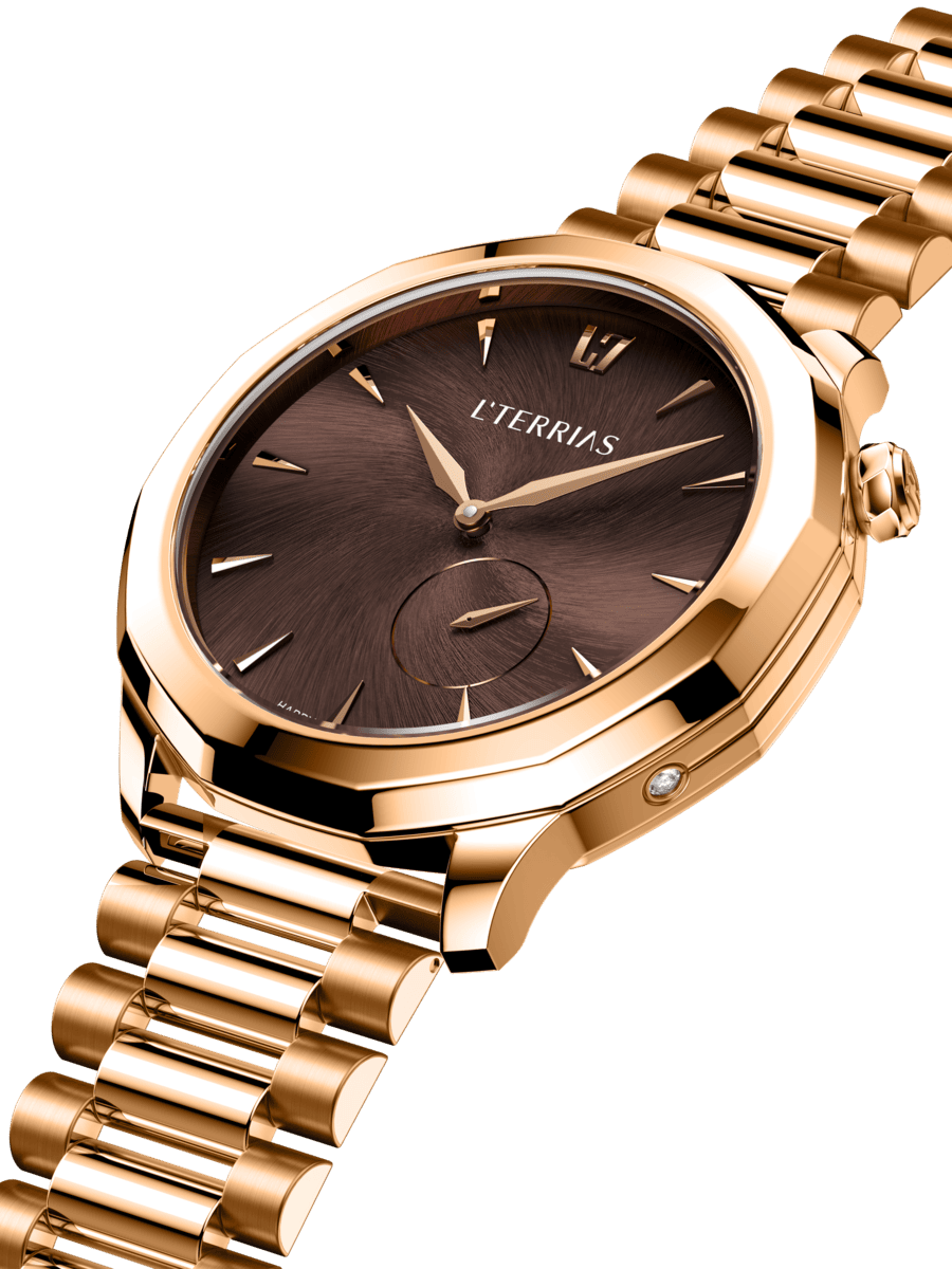 Женские часы L'TERRIAS 113.0102.11.7402-2.0 316L, Silver/ RoseGold