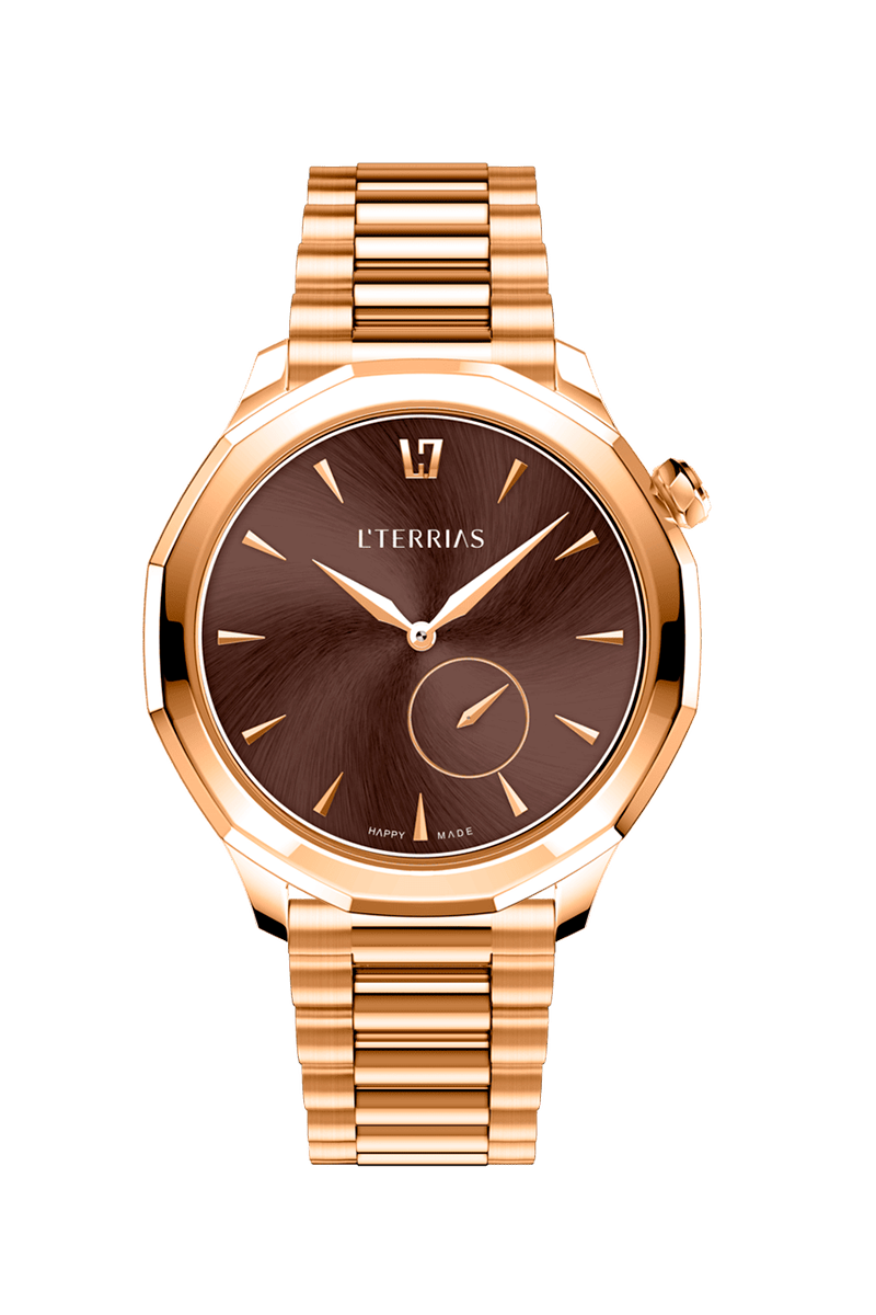 Женские часы L'TERRIAS 113.0102.11.7402-2.0 316L, Silver/ RoseGold — фото 4