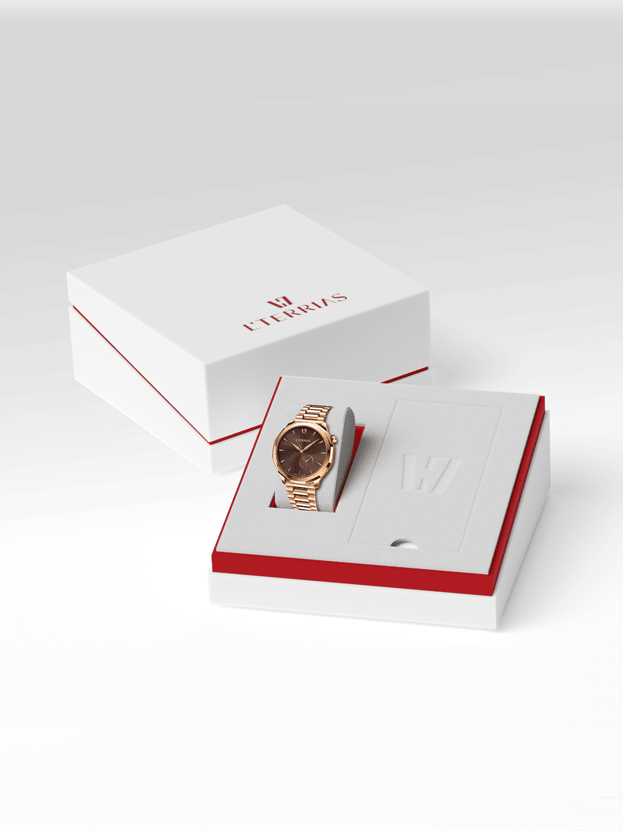 Женские часы L'TERRIAS 113.0102.11.7402-2.0 316L, Silver/ RoseGold — фото 5