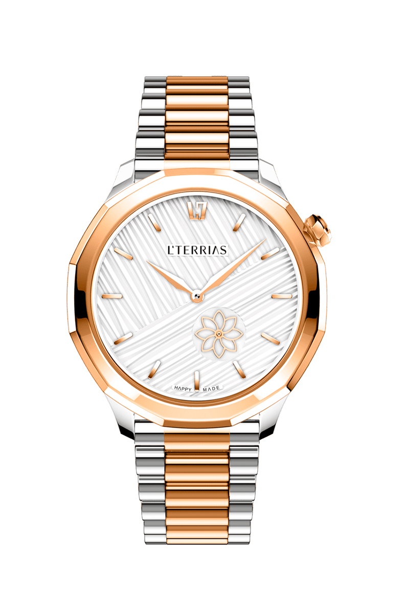 Женские часы L'TERRIAS 112.0103.04.7403-1.0 316L, Silver/ RoseGold