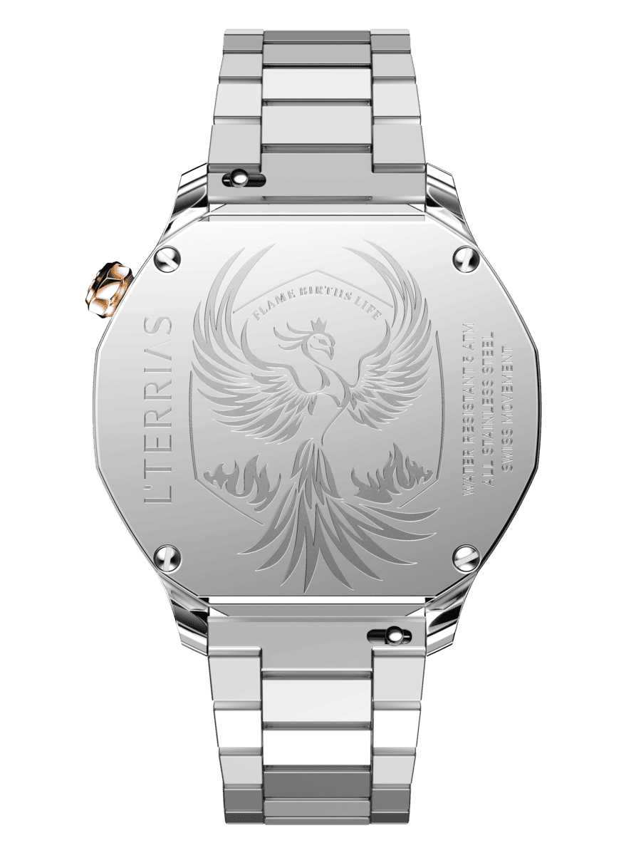 Женские часы L'TERRIAS 112.0103.04.7403-1.0 316L, Silver/ RoseGold — фото 5