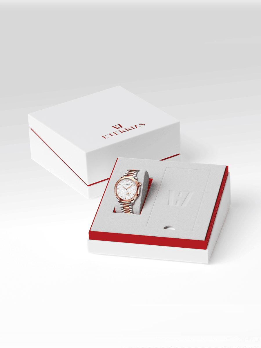 Женские часы L'TERRIAS 112.0103.04.7403-1.0 316L, Silver/ RoseGold — фото 7