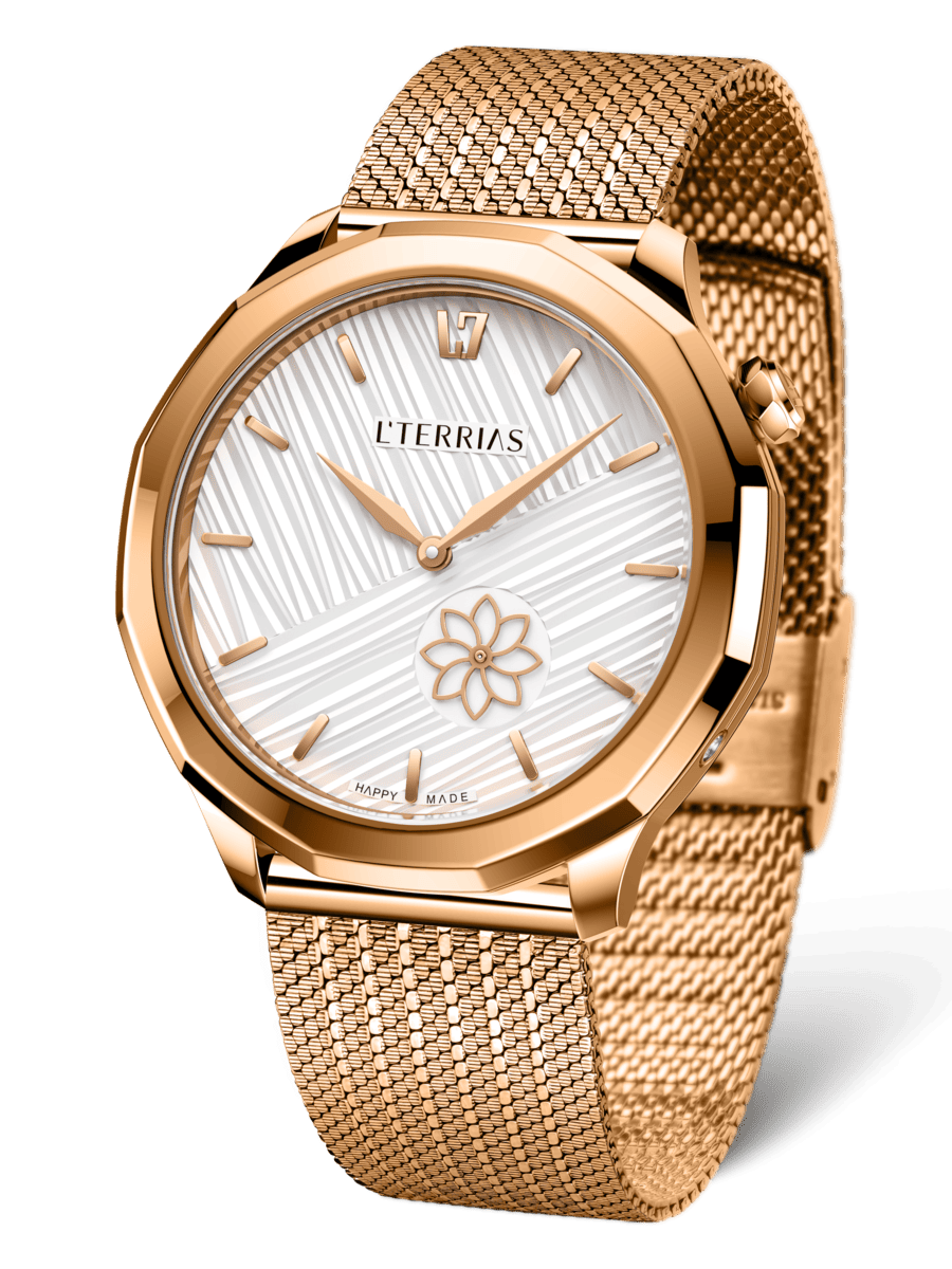 Женские часы L'TERRIAS 112.0102.04.6602.0 316L, RoseGold/ Straight — фото 3