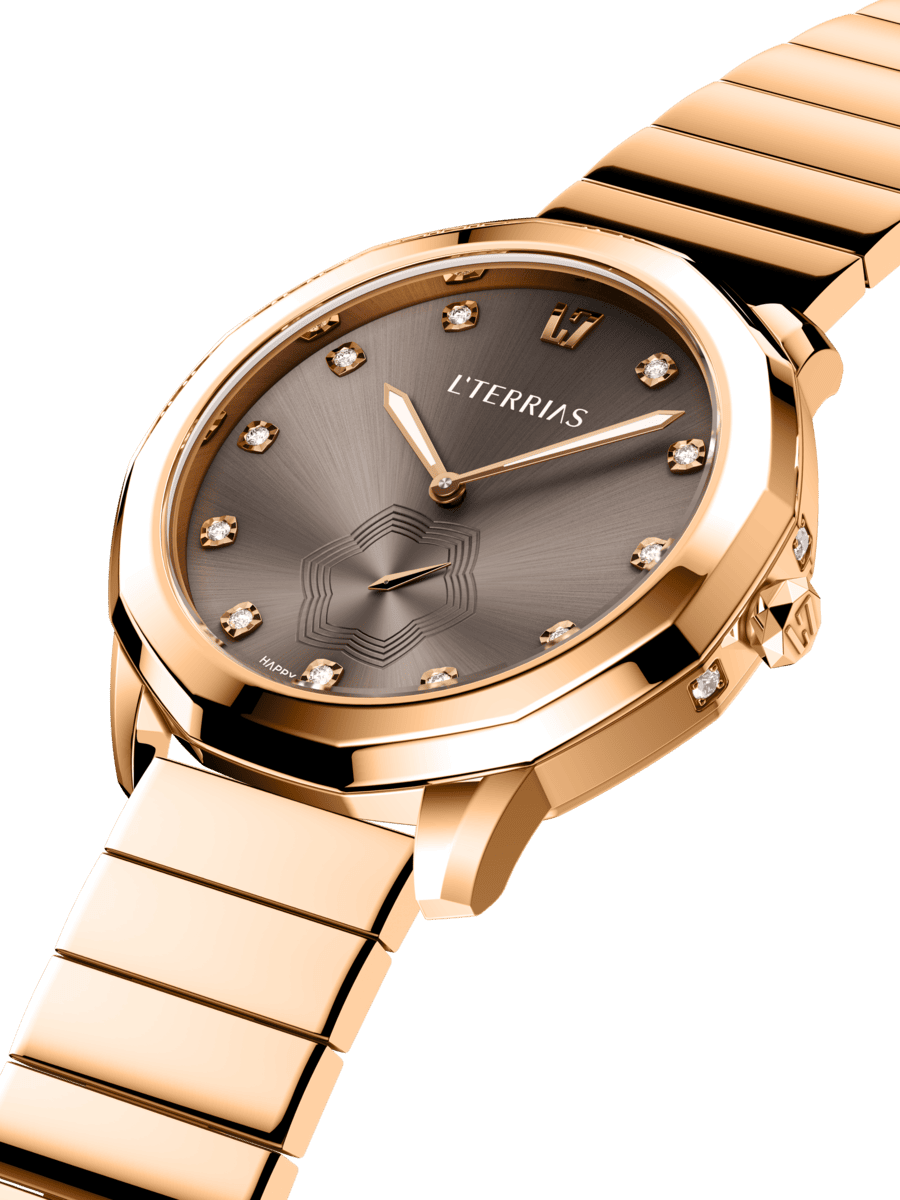 Женские часы L'TERRIAS 110.0102.10.7302-1.0 316L, RoseGold — фото 2