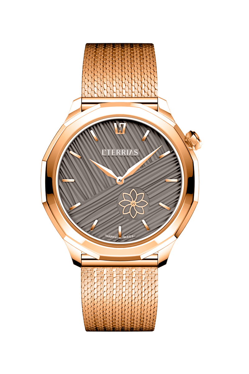 Женские часы L'TERRIAS 112.0102.06.6602.0 316L, RoseGold/ Straight