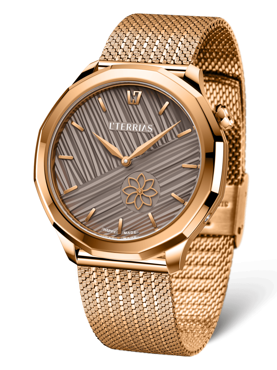Женские часы L'TERRIAS 112.0102.06.6602.0 316L, RoseGold/ Straight — фото 3
