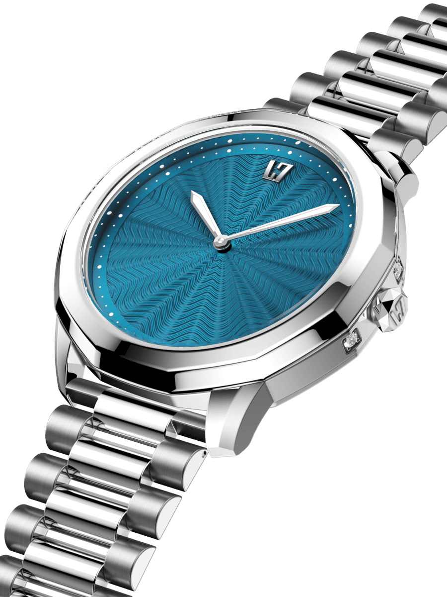 Женские часы L'TERRIAS 111.0101.02.7401-2.0 316L, Silver/ Link — фото 2