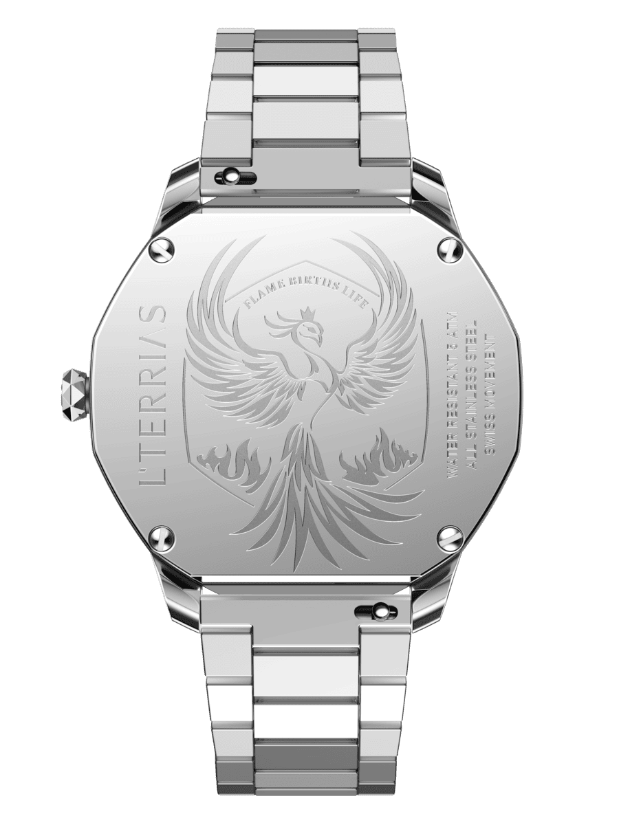 Женские часы L'TERRIAS 111.0101.02.7401-2.0 316L, Silver/ Link — фото 5